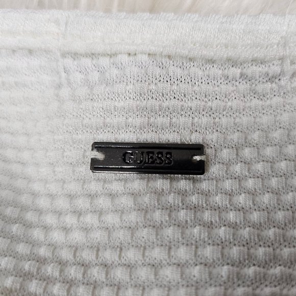 Guess Women's White and Black Beaded Sleevesless Midi Dress Size L - Picture 11 of 11